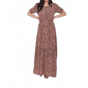 NEW MIKAROSE lottie dress in pink colorburst